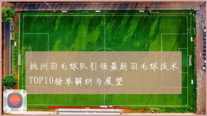 杭州羽毛球队引领最新羽毛球技术TOP10榜单解析与展望