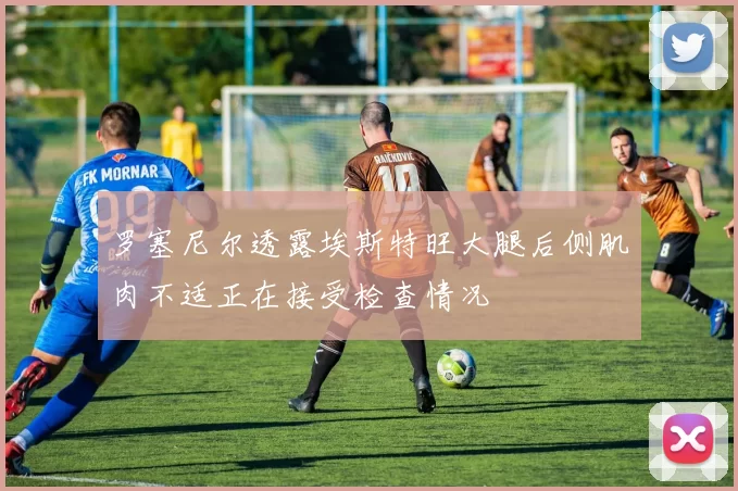 罗塞尼尔透露埃斯特旺大腿后侧肌肉不适正在接受检查情况